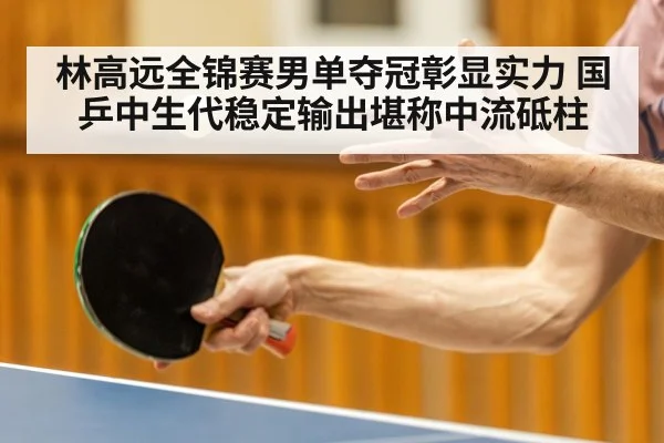 林高远全锦赛男单夺冠彰显实力 国乒中生代稳定输出堪称中流砥柱